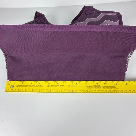 ThirtyOne Organizing Utility Keep it Tote Shoulder Bag Purple Chevron Caddy‎ - Picture 10 of 13